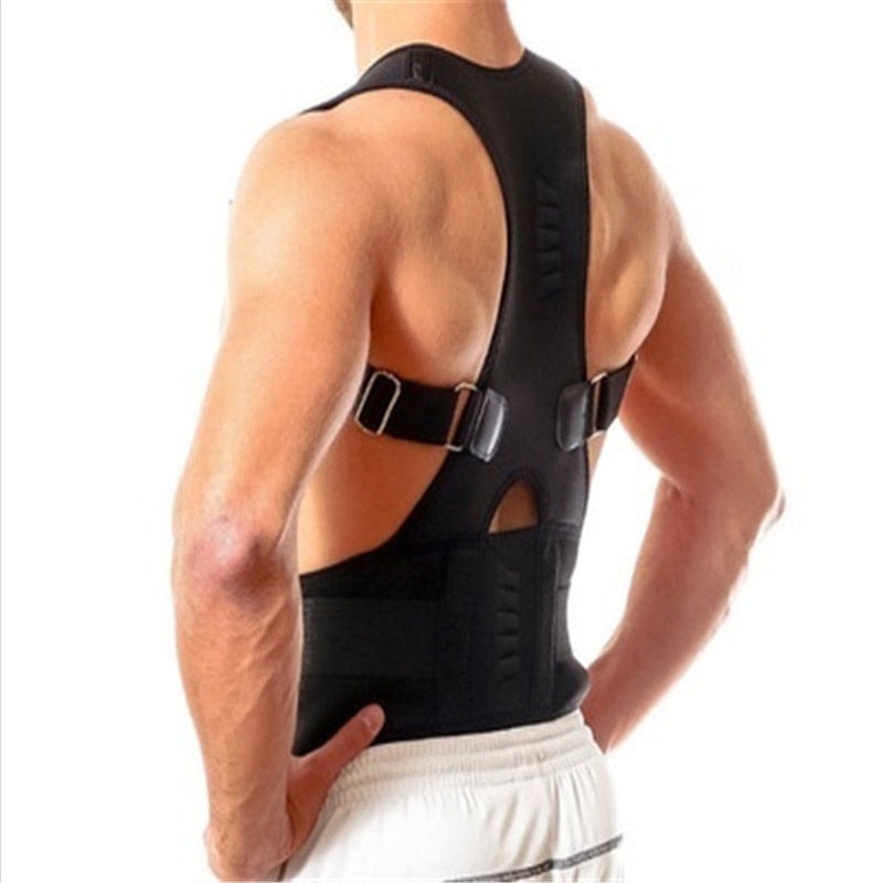 Magnetic Back Brace - PosturePro-Black-S (59.99–75.01 cm)-State of Style