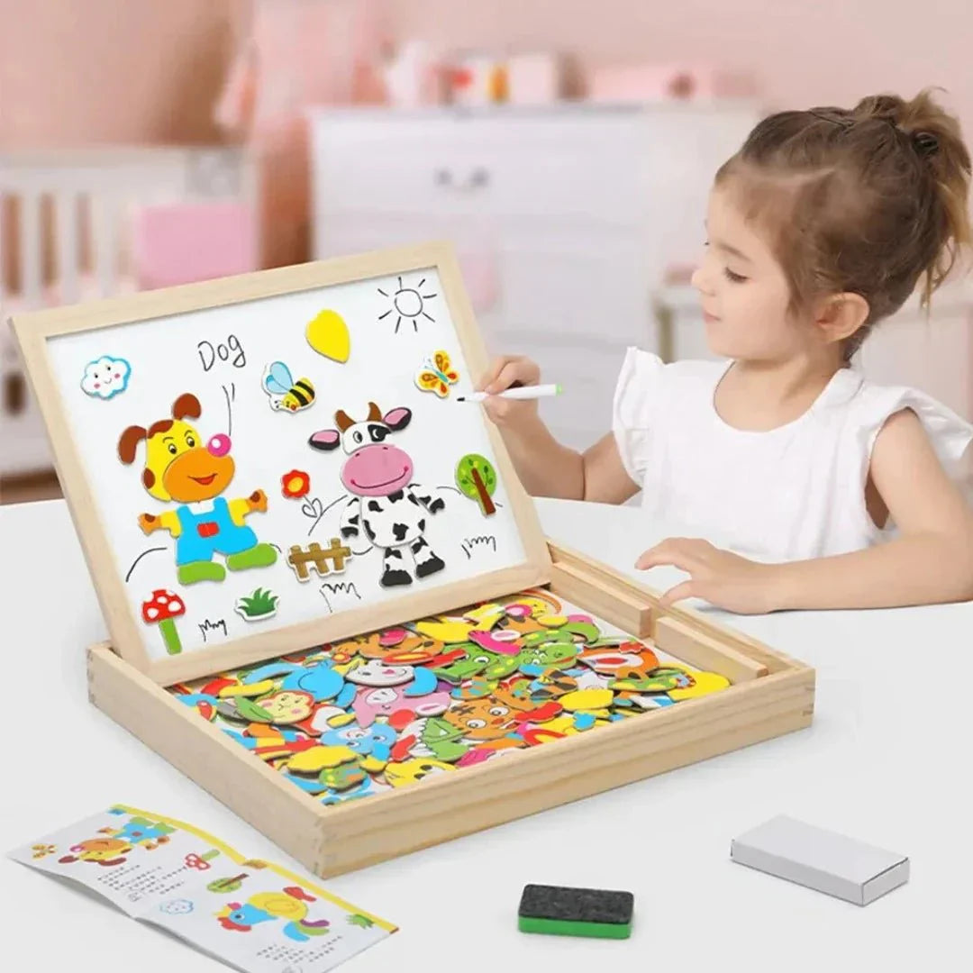 Magnetic Double-Sided Drawing Board Set - MiniArt Studio-Option A-State of Style