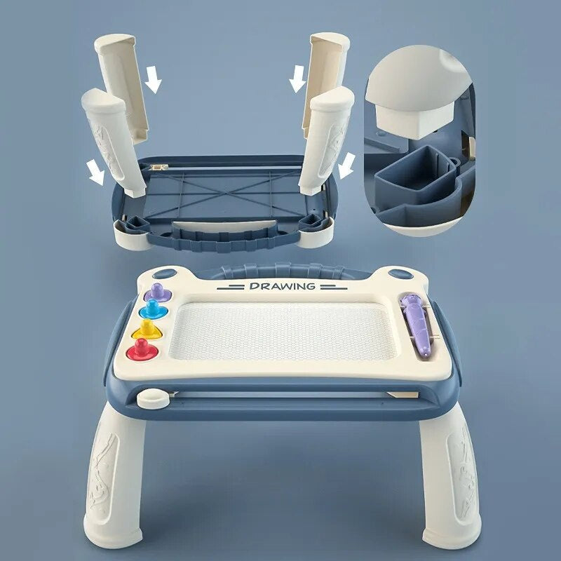 Magnetic Drawing Board - DoodleMagix-Blue-State of Style