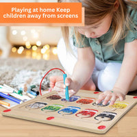Magnetic Learning Maze for Colour and Number Recognition - MazeMagic-State of Style