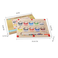 Magnetic Learning Maze for Colour and Number Recognition - MazeMagic-State of Style