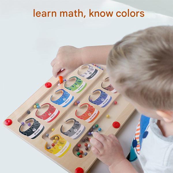 Magnetic Learning Maze for Colour and Number Recognition - MazeMagic-State of Style