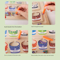 Magnetic Learning Maze for Colour and Number Recognition - MazeMagic-State of Style