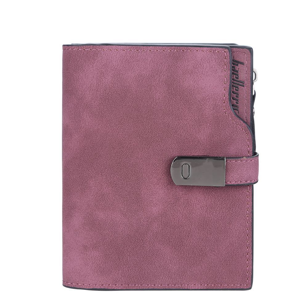 Magnetic Snap Short Wallet-Dark Red-State of Style