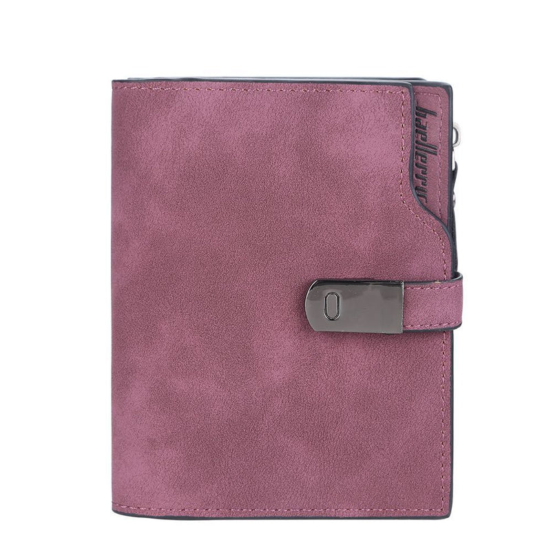 Magnetic Snap Short Wallet-Dark Red-State of Style
