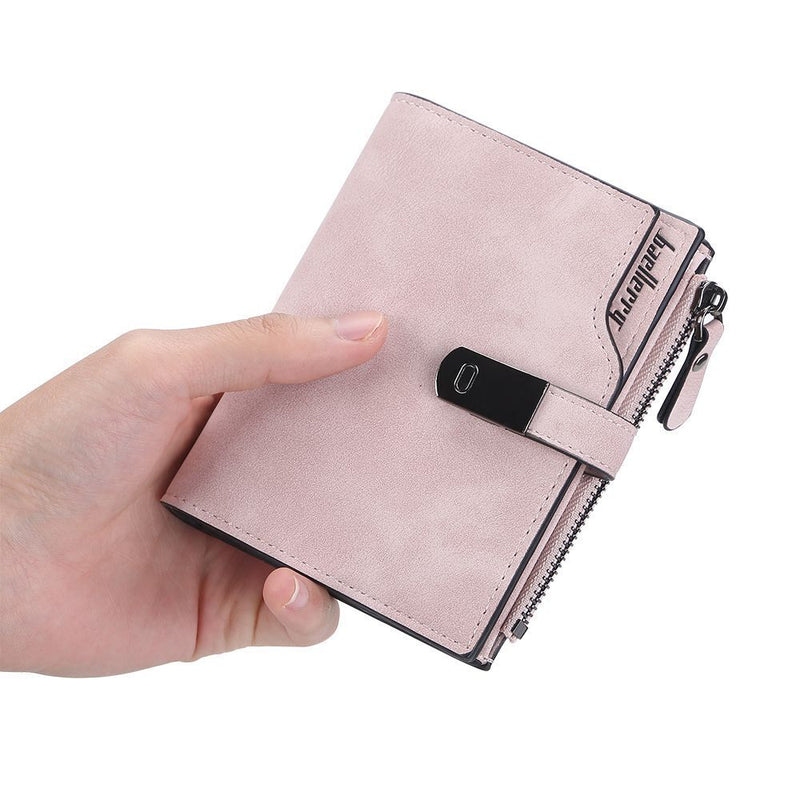 Magnetic Snap Short Wallet-Red-State of Style