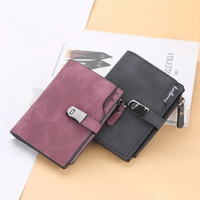 Magnetic Snap Short Wallet-Red-State of Style