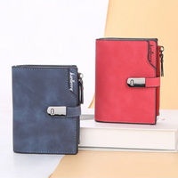 Magnetic Snap Short Wallet-Red-State of Style
