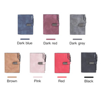 Magnetic Snap Short Wallet-Red-State of Style