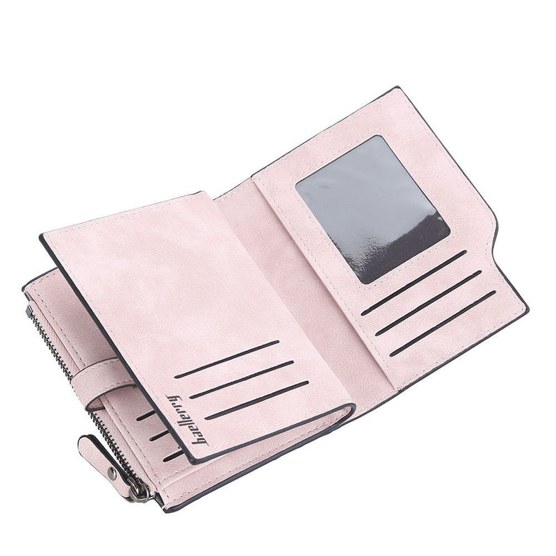Magnetic Snap Short Wallet-Red-State of Style