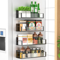 Magnetic Spice Rack Set of 4 – SpiceGrip-Transparent-State of Style