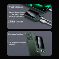 Magnetic Wireless Power Bank - MagCharge Mini-Green-State of Style