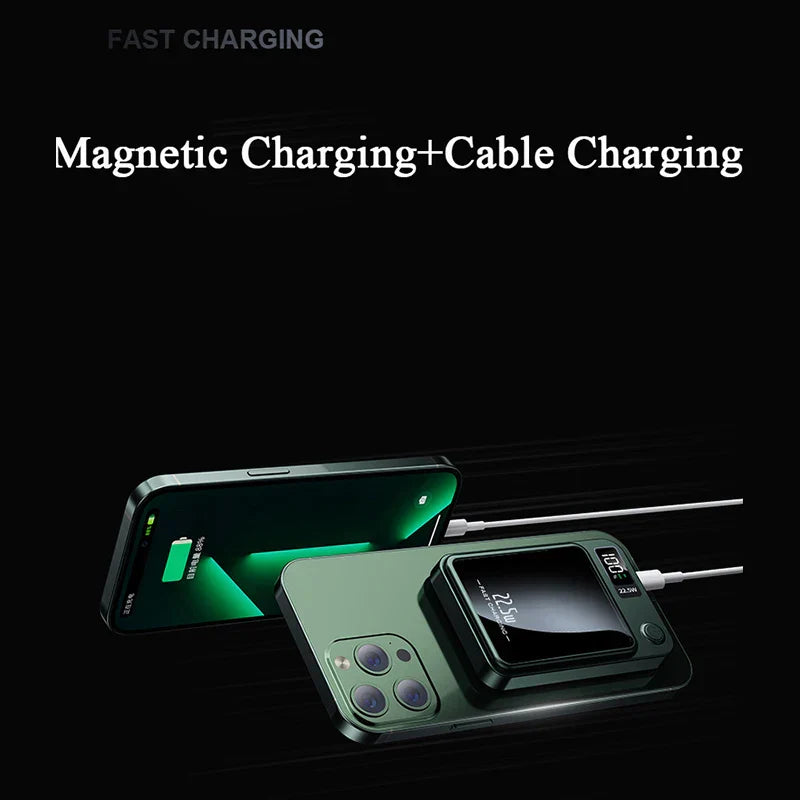 Magnetic Wireless Power Bank - MagCharge Mini-Green-State of Style