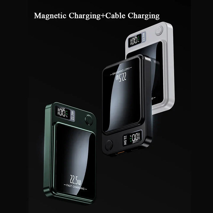 Magnetic Wireless Power Bank - MagCharge Mini-Green-State of Style