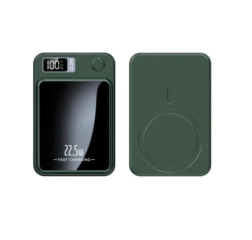 Magnetic Wireless Power Bank - MagCharge Mini-Green-State of Style