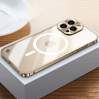 MagSafe Case for iPhone 15 - SteelGuard-Gold-iPhone 15 Pro Max-State of Style