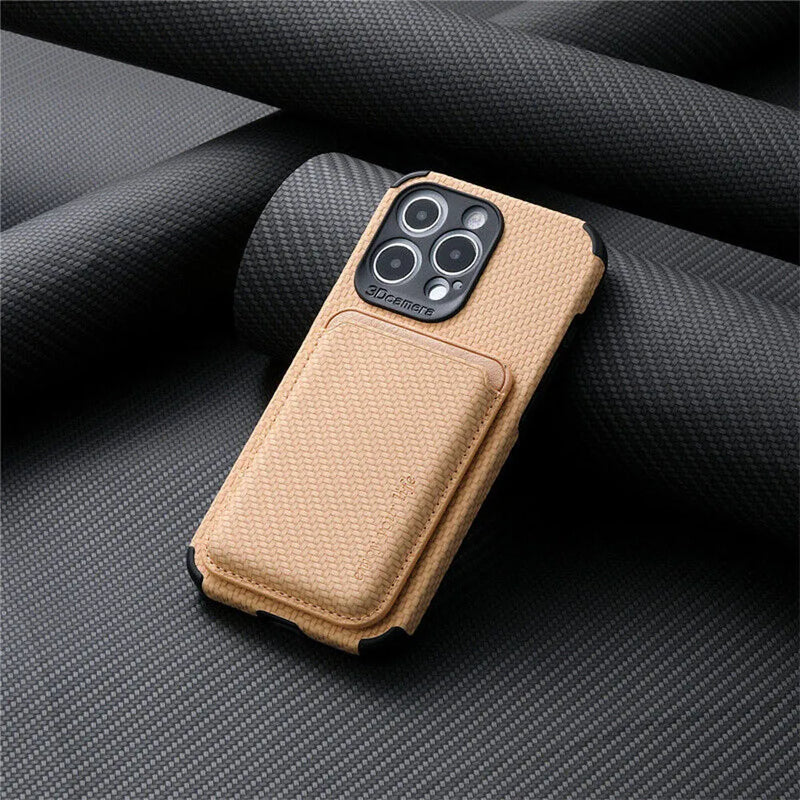 MagSafe Wallet Phone Case - TitanWallet-Carbon Beige-iPhone 15 Pro Max-State of Style