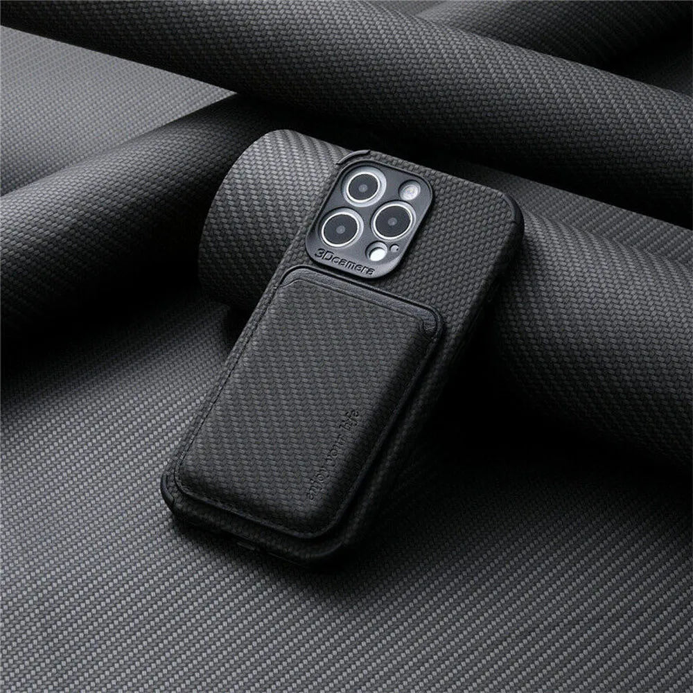 MagSafe Wallet Phone Case - TitanWallet-Carbon Black-iPhone 15 Pro Max-State of Style