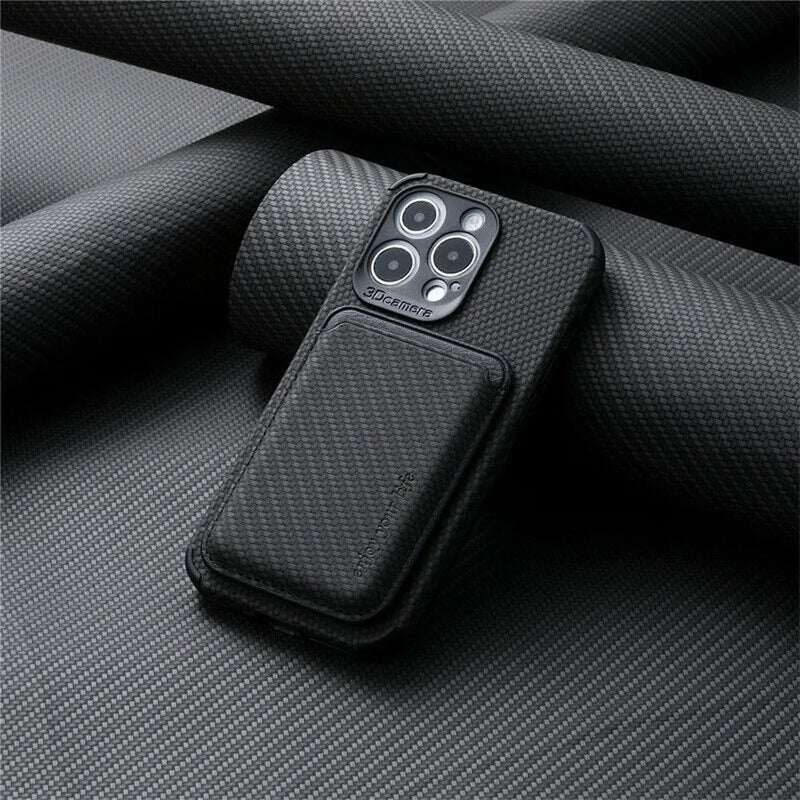 MagSafe Wallet Phone Case - TitanWallet-Carbon Black-iPhone 15 Pro Max-State of Style