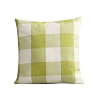 Cozy Checked Cushion Cover in Country Style – Autumn Plaid