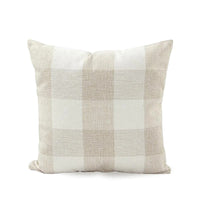Cozy Checked Cushion Cover in Country Style – Autumn Plaid