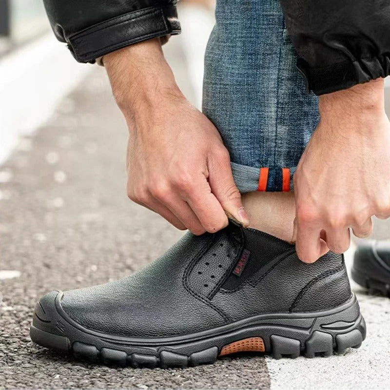 Men's waterproof safety shoes with steel toe cap & wide fit – Arvid