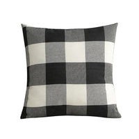 Cozy Checked Cushion Cover in Country Style – Autumn Plaid