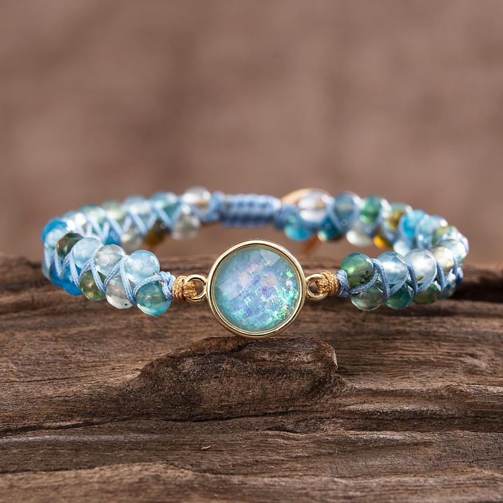 Hypnotic Blue Opal Bracelet - Liora