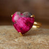 Healing Heart Gemstone Ring - Selena