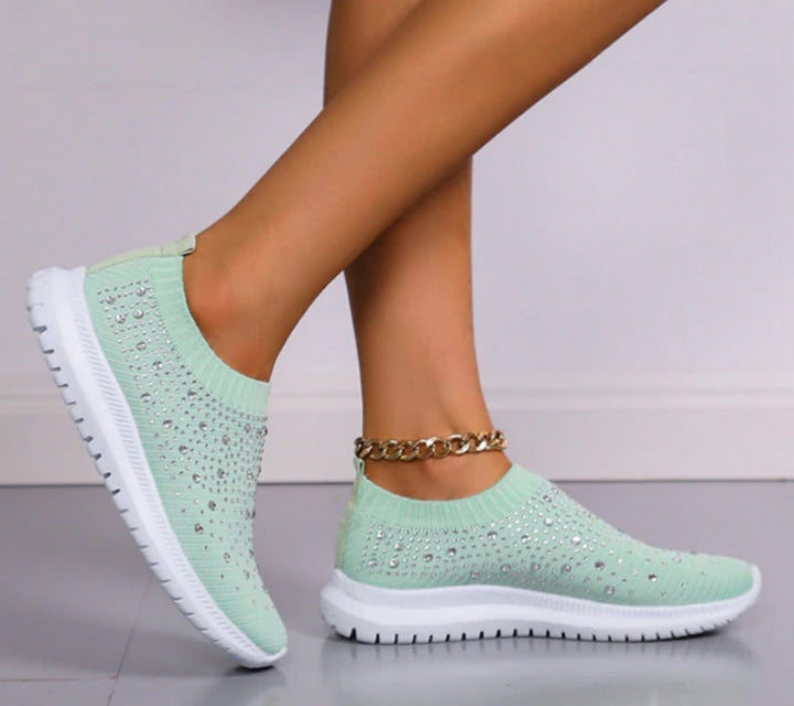 MaisiesSneaks | Women's Comfortable Slip-On Sneakers-Green-4.5-State of Style