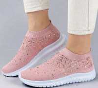 MaisiesSneaks | Women's Comfortable Slip-On Sneakers-Pink-4.5-State of Style