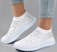 MaisiesSneaks | Women's Comfortable Slip-On Sneakers-White-4.5-State of Style
