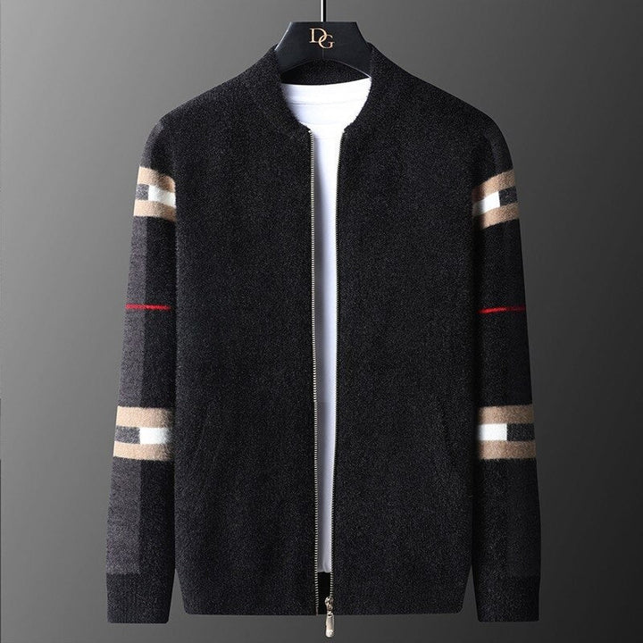 MaisysVest | Men's Luxurious Cashmere Cardigan-Black-XS-State of Style