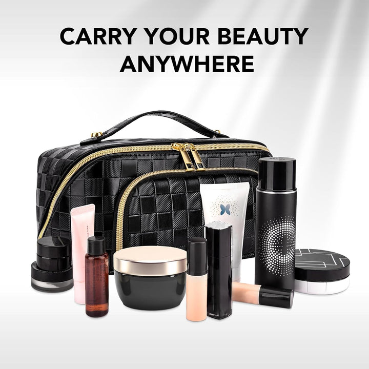 Make-up Bag – Large Capacity & Waterproof-Brown-State of Style