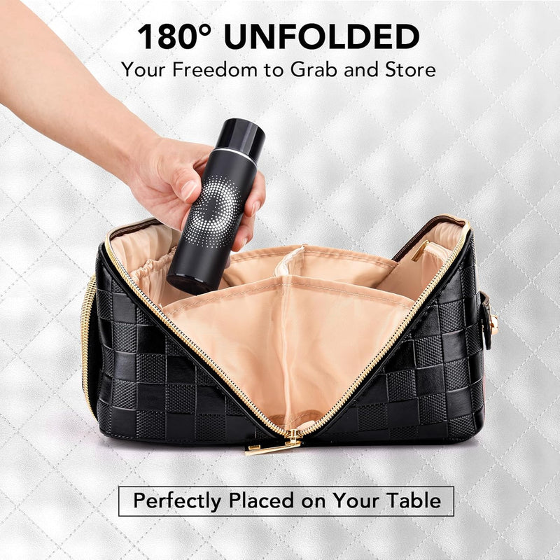 Make-up Bag – Large Capacity & Waterproof-Brown-State of Style