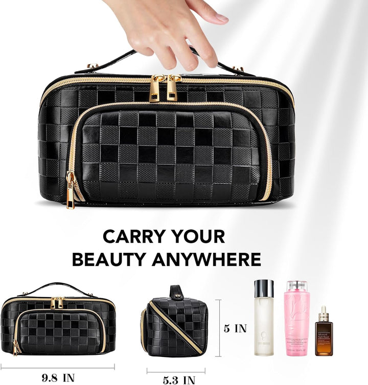 Make-up Bag – Large Capacity & Waterproof-Brown-State of Style