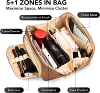Make-up Bag – Large Capacity & Waterproof-Brown-State of Style