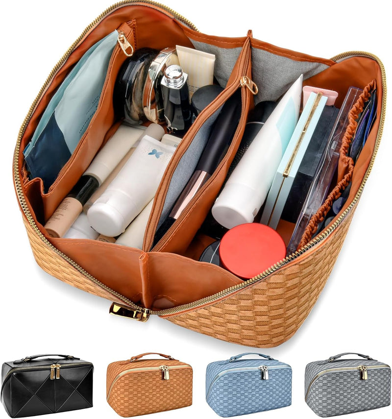 Make-up Bag – Large Capacity & Waterproof-Orange-State of Style