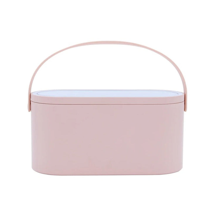 Make-up Case with LED Mirror - Lumivault-Pink-State of Style