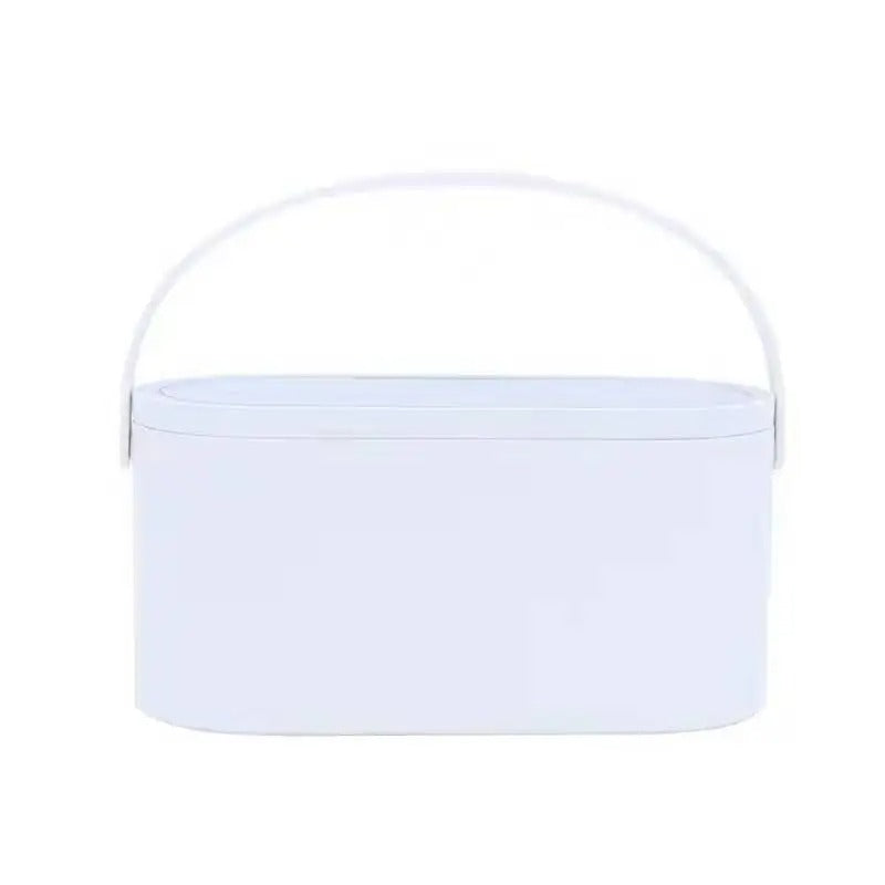 Make-up Case with LED Mirror - Lumivault-White-State of Style