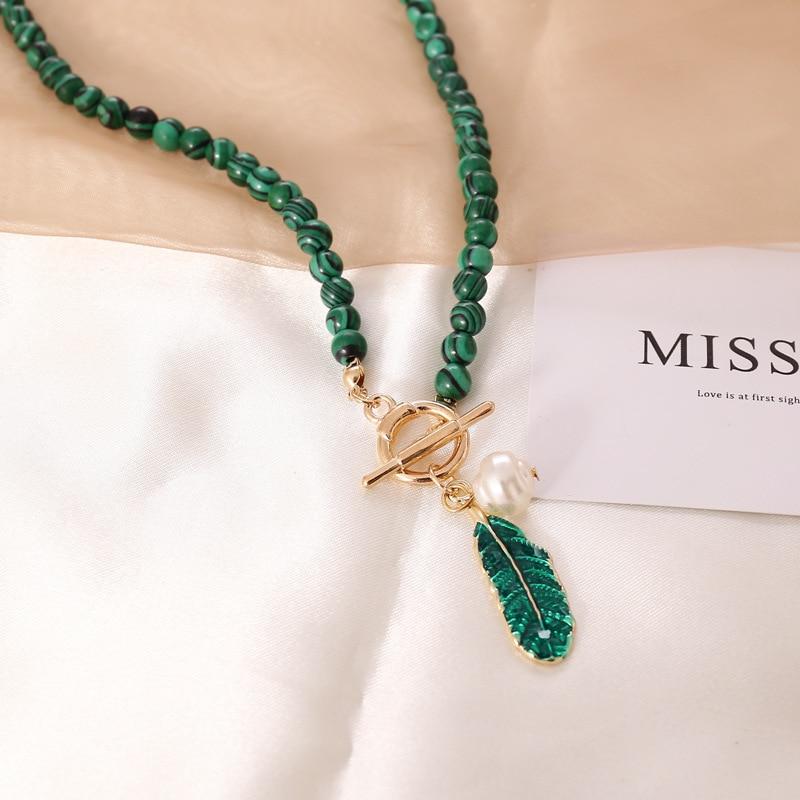 Malachite Natuuraura Necklace - Thalina-State of Style