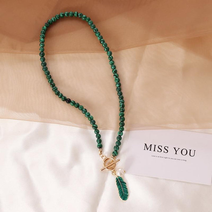 Malachite Natuuraura Necklace - Thalina-State of Style