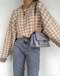 MannysSweater | Women's Stylish Knit Sweater-Khaki-S-State of Style