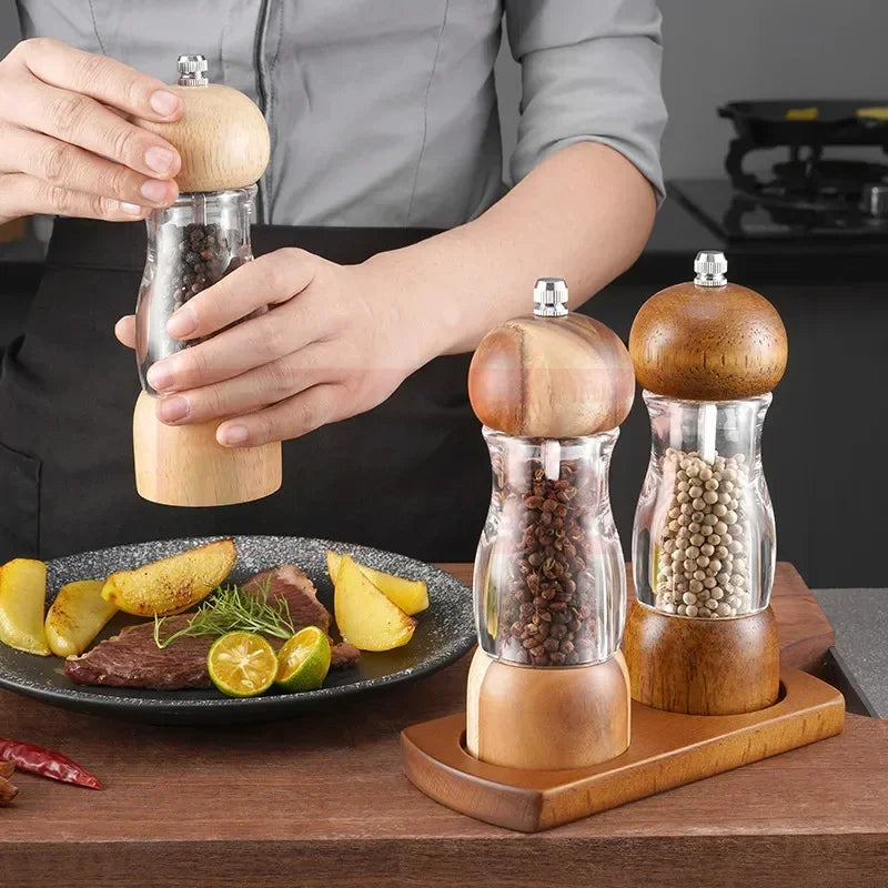 Manual Salt and Pepper Grinder Set - SeasonSculpt-State of Style