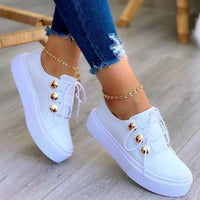MargarietSneaks | Women's Versatile Casual Sneakers-White-5.0-State of Style