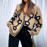 MargjesVest | Women's Cosy Knitted Cardigan-Beige-S-State of Style