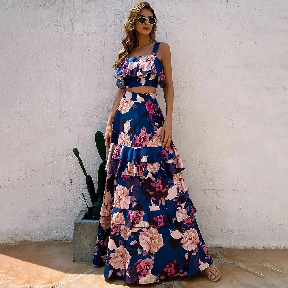 Maria'sDress I Elegant Dress for Women-Dark Blue-S-State of Style
