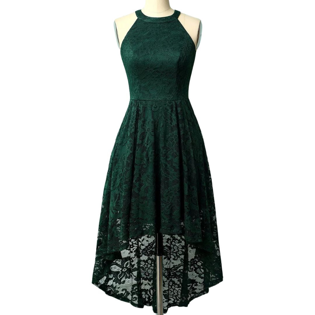 Marie Asymmetrical Hem Halter Dress | Chic and Unique-Green-XS-State of Style