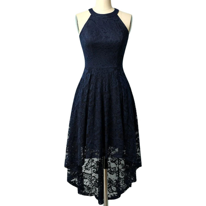 Marie Asymmetrical Hem Halter Dress | Chic and Unique-Marine Blue-XS-State of Style