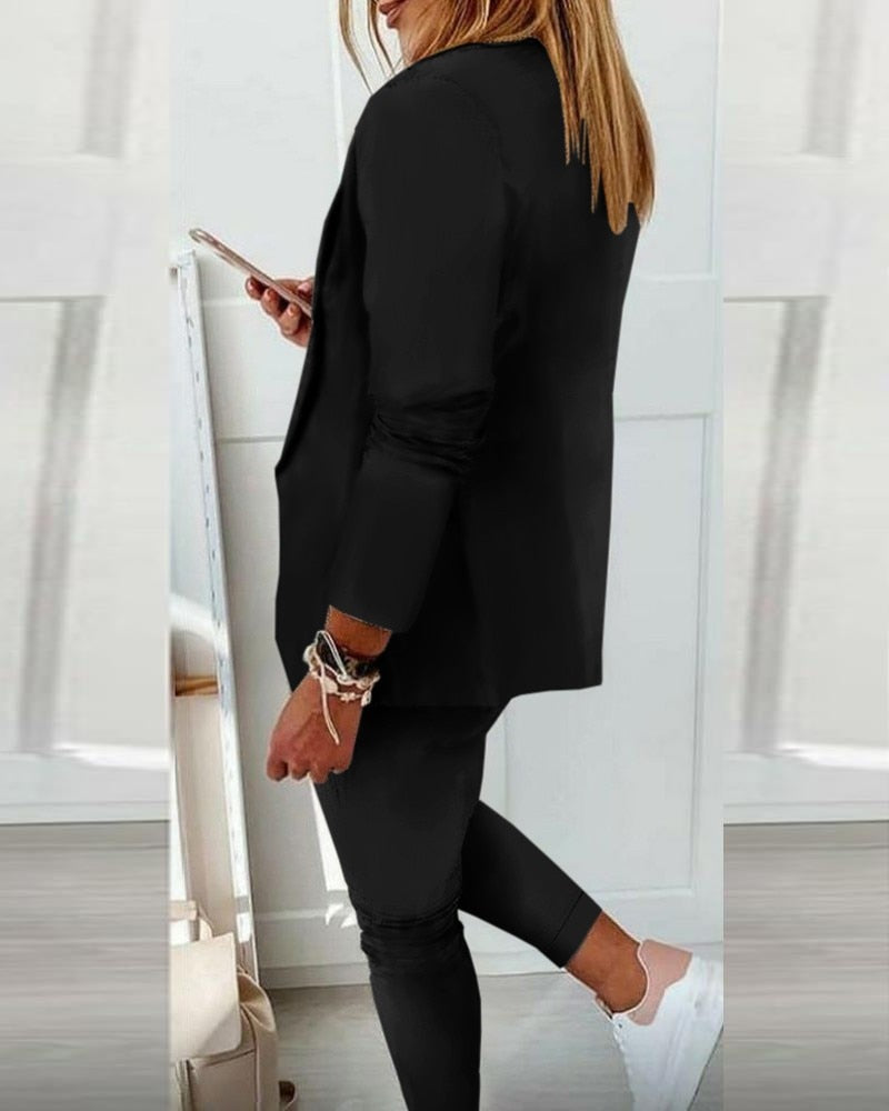 Marie-Louise Suit | Perfect for Both Business & Casual Wear-Black-S-State of Style